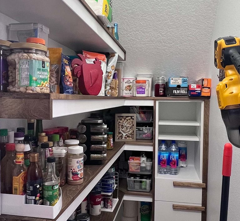 Picture of pantry created by White and Wood Custom Carpentry in Orlando Florida