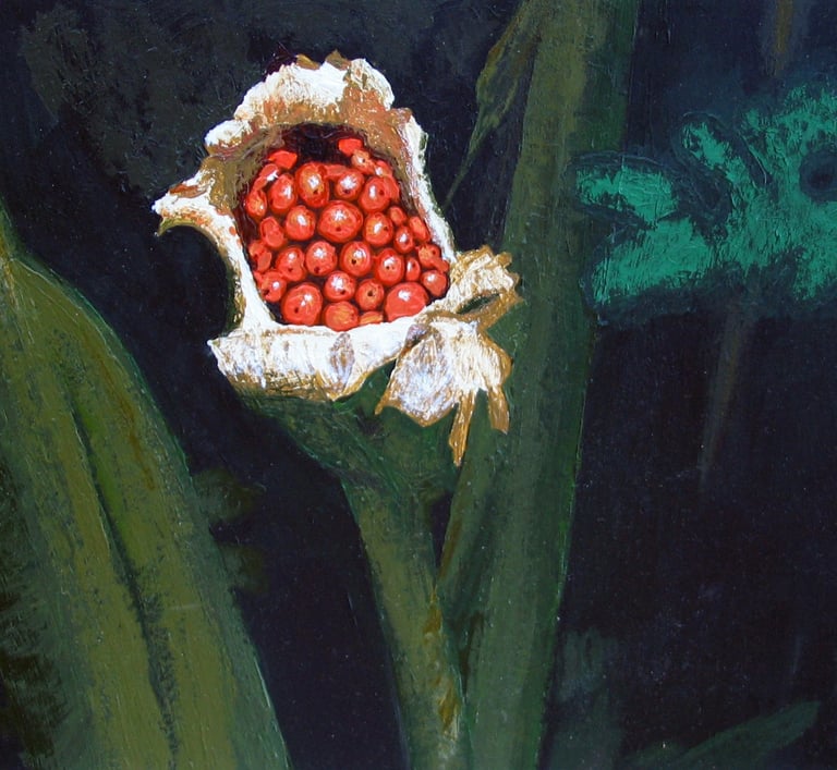 Elephant Ear, 2011, acrylic on bristol board, 11x8.5"