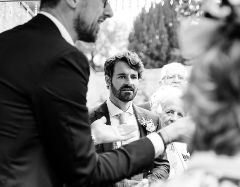 shocked groom