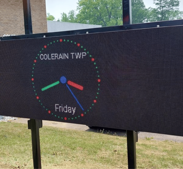 Colerain Fire Department Led Message Sign