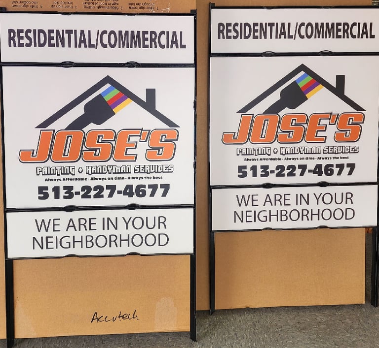 Contractor Yard Signs and Frames, Colerain 45251