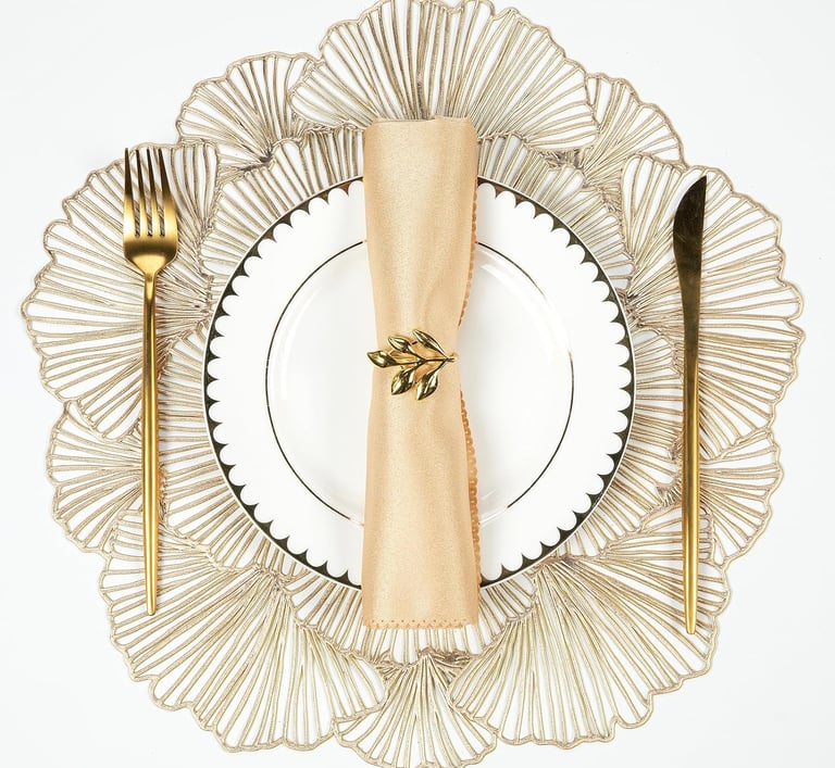 Floral cutout placemat