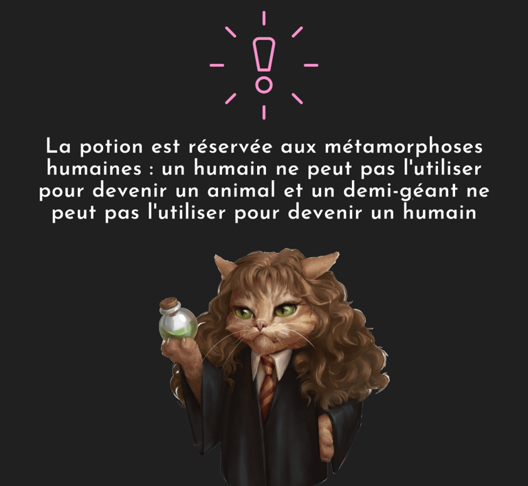 polynectar polyjuice potion harry potter cabinet curiosité potion magique décorative hermione granger