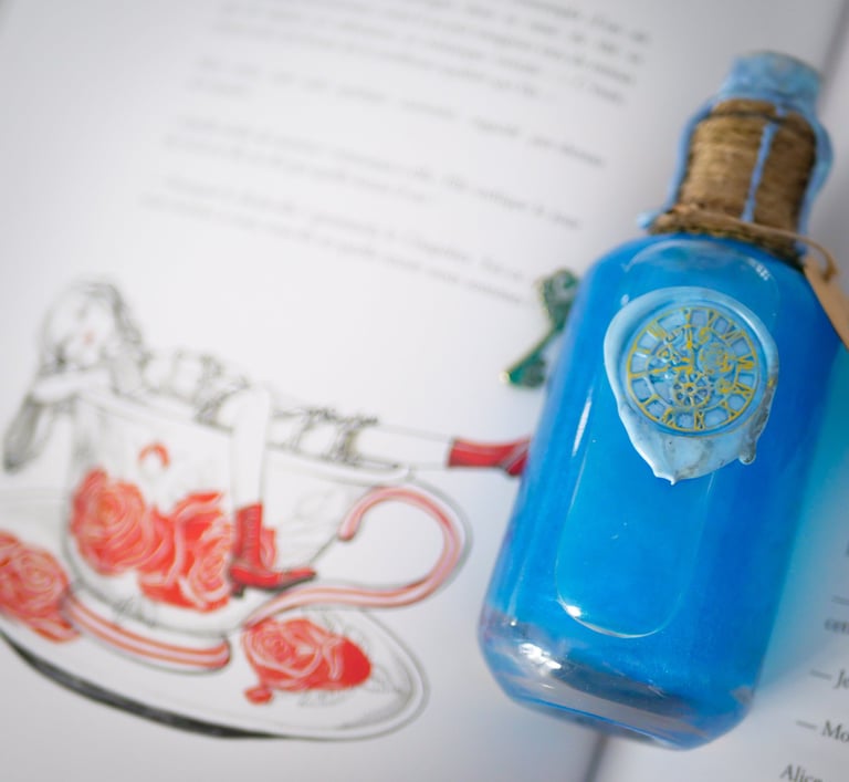 drink me Alice in wonderland cabinet de curiosités collection benjamin lacombe