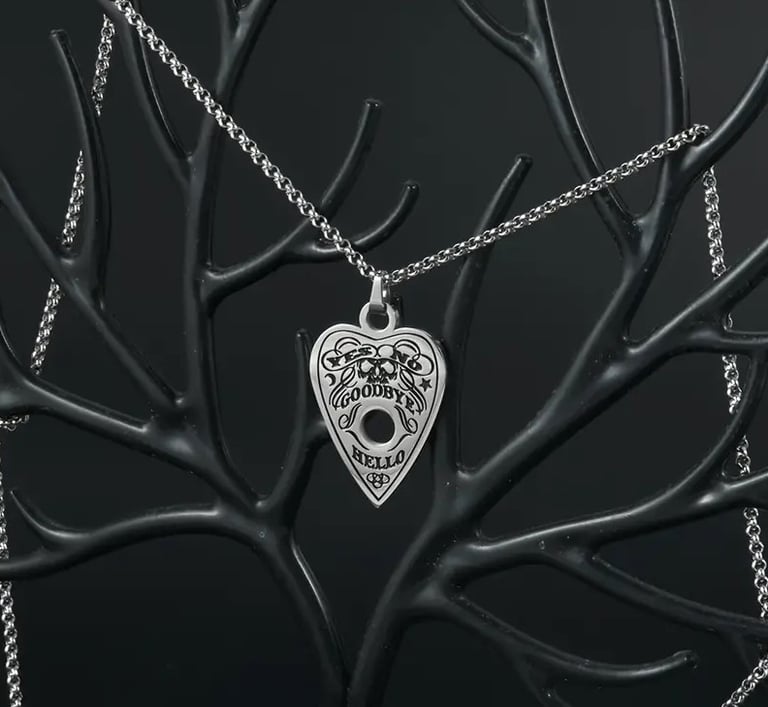 collier occulte gothique ouija goodbye hello esoterique witch