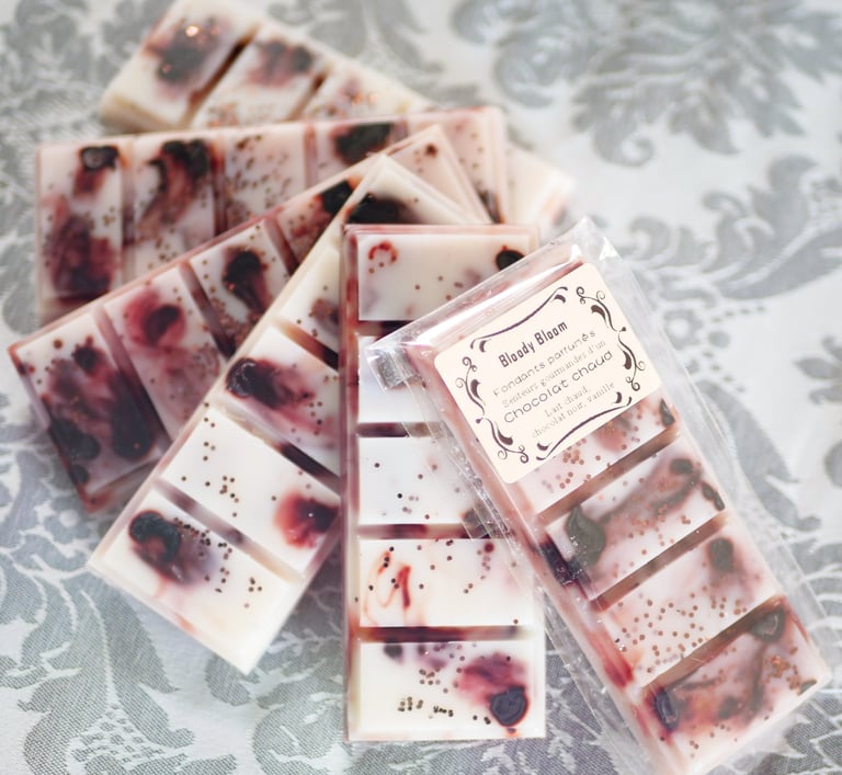 fondants chocolat chaud bougie artisanale bloodybloom