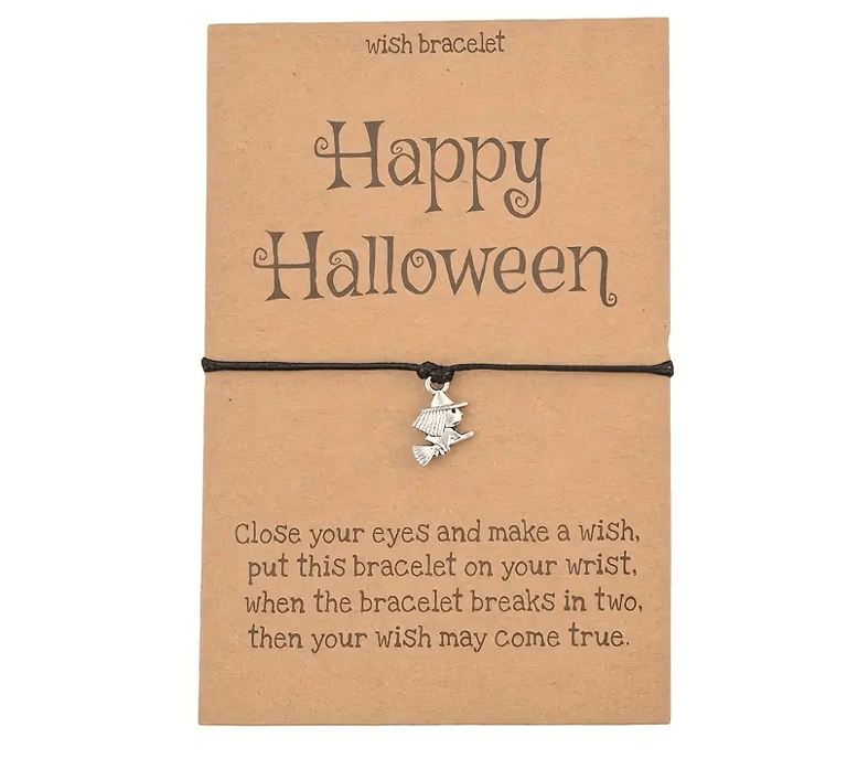 bracelet de souhait enfant halloween sorcière
