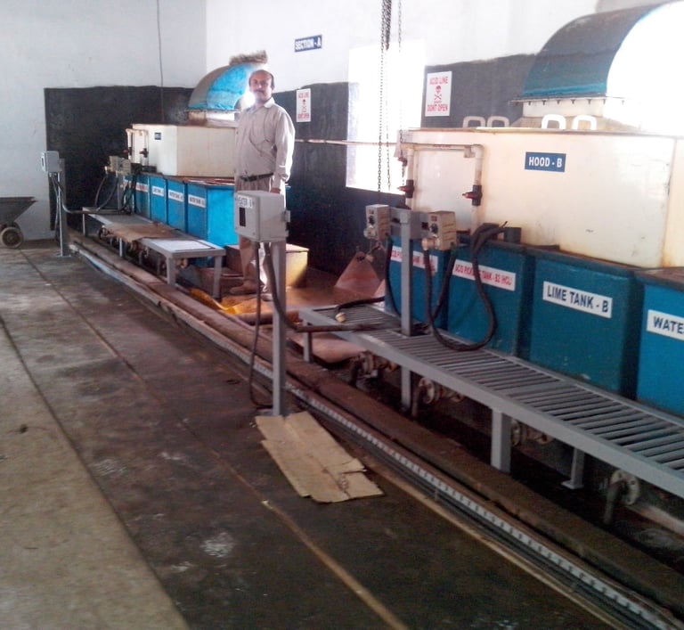 ENCLOSED TYPE HOODS FOR CONTINUOUS ACID PICKLING PROCESS.