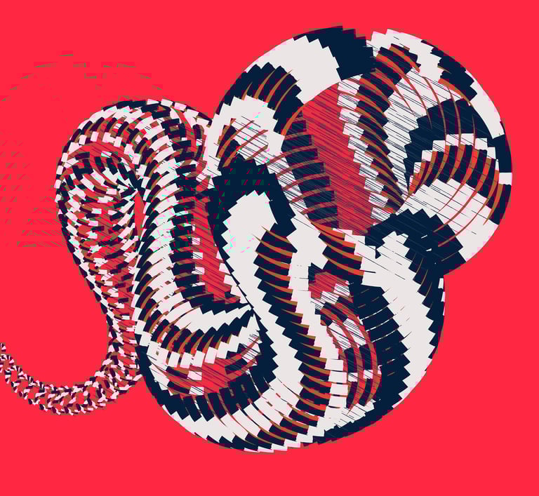 Red White and Blue vector ilustration. Click to buy at Saatchi.