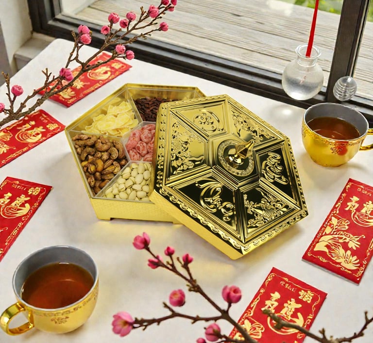 khay mứt tết sang trọng