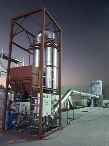 Perlite processing machine