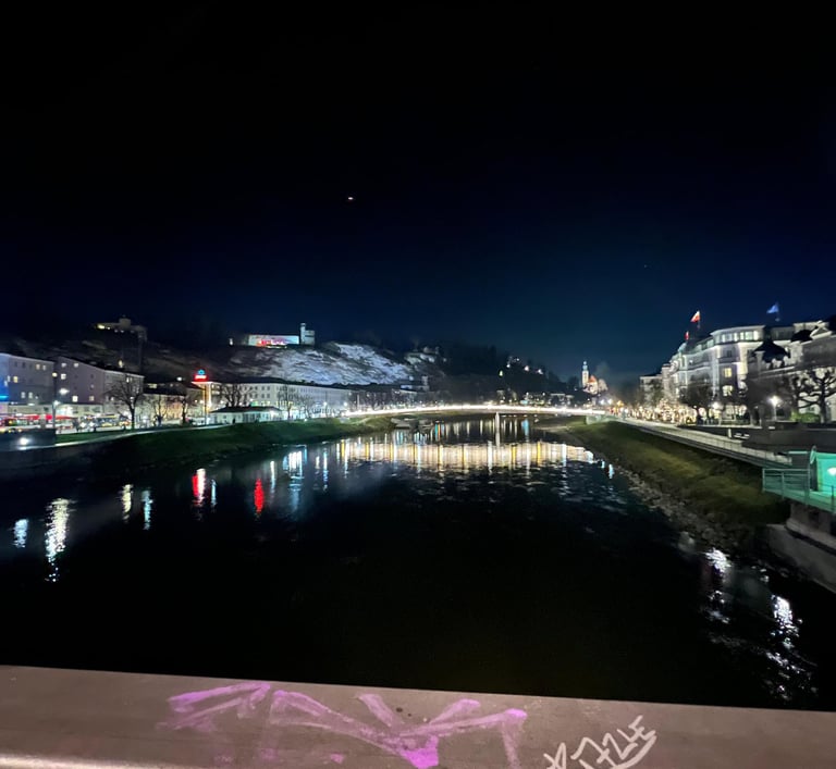 Blick auf die Salzach