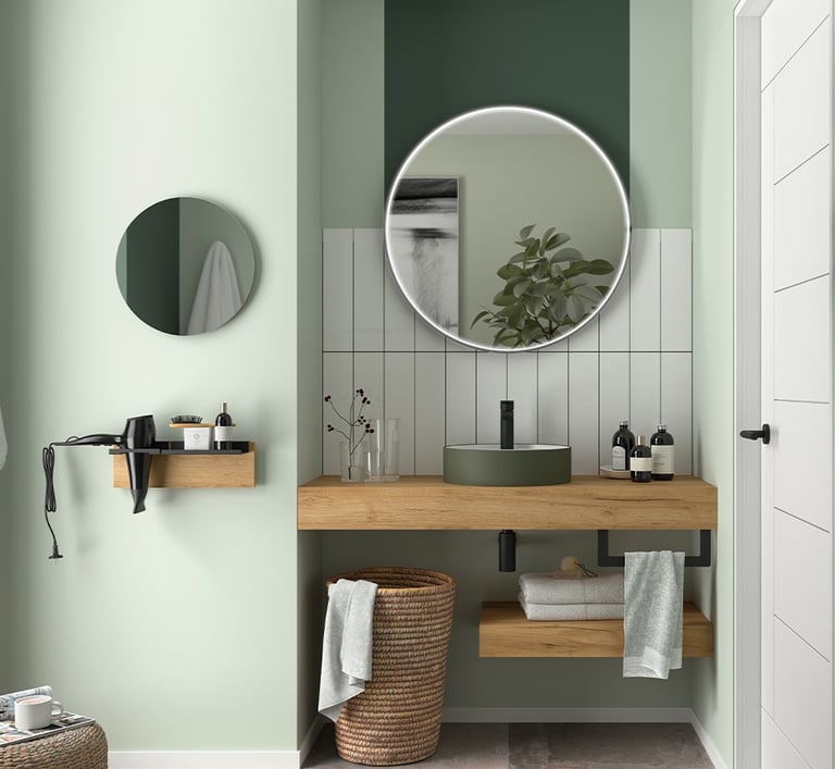 Sit on basin for bathroom furniture