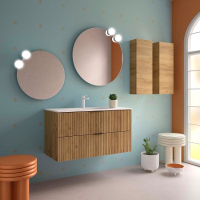 2 Drawer wall hung bathroom furniture