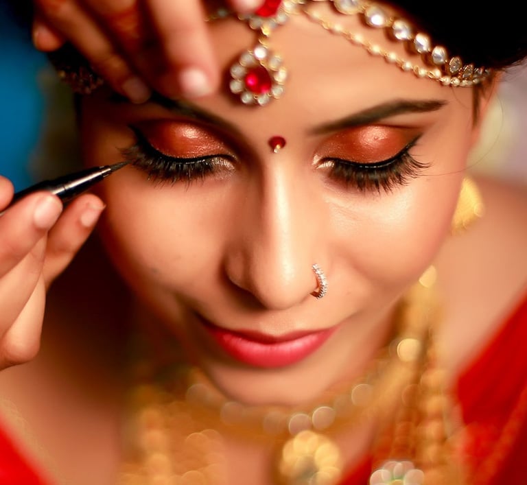Bridal makeup photoshoot