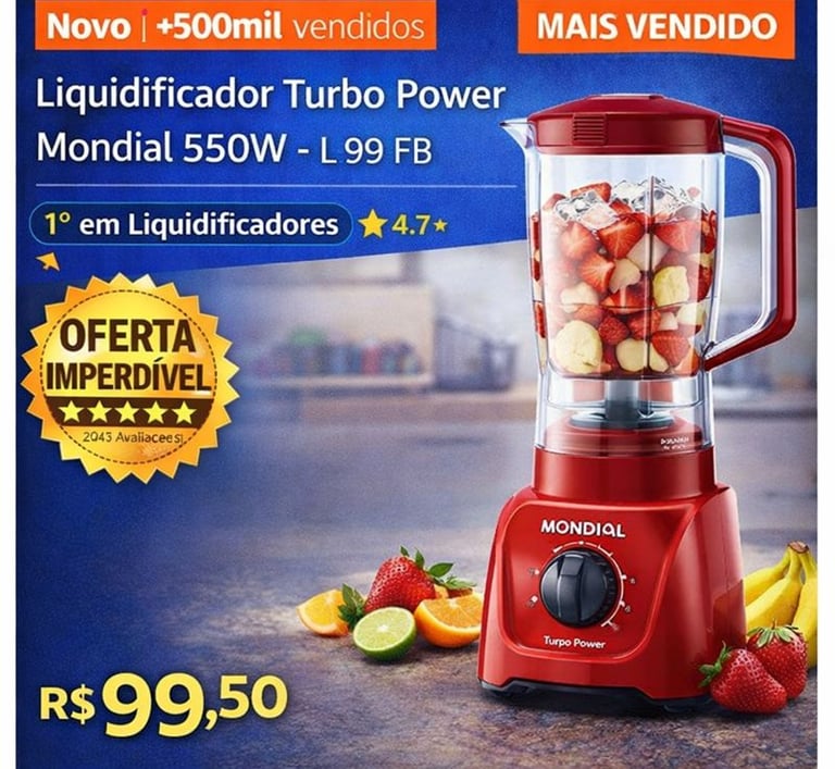 a blender with a blender and fruit