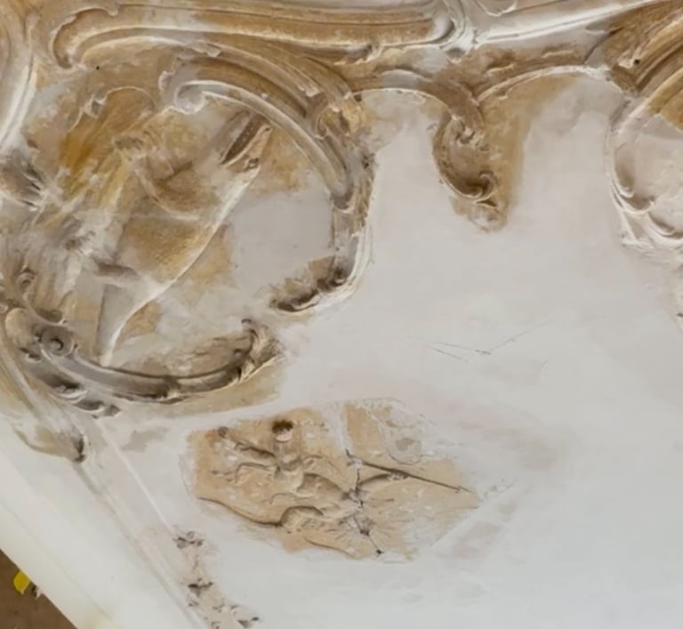 ornamenten plafond reconstructie in Alkmaar