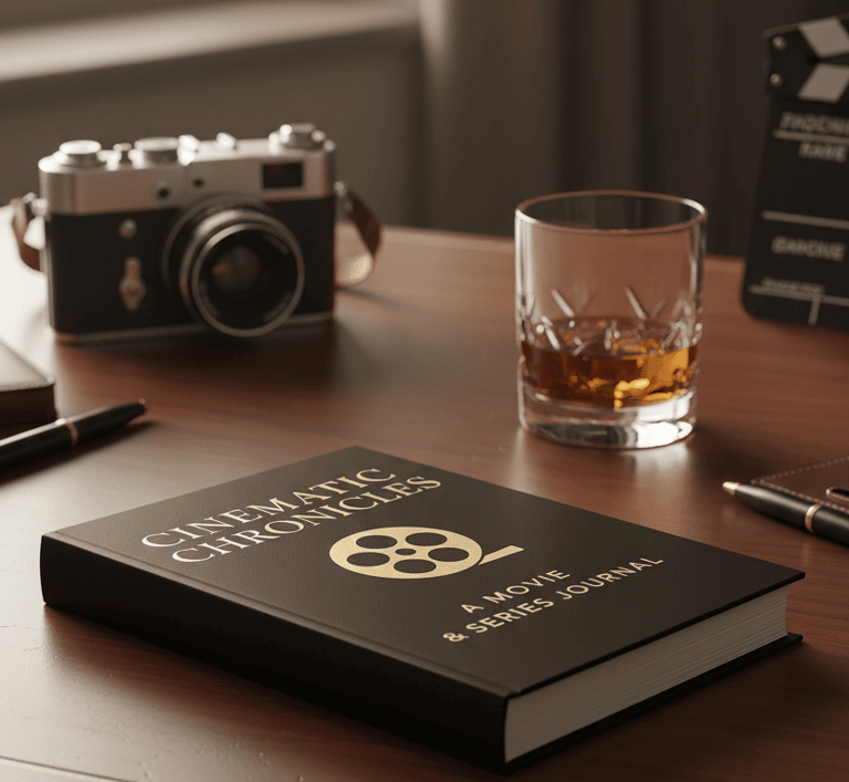 Movie Watching Logbook, Film Critic Journal, Series Binge Tracker, Cinema Lover Gift, Movie Review N
