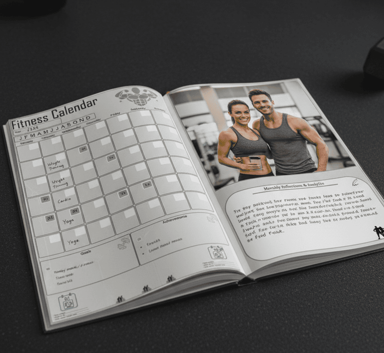 24 month fitness journal, body transformation log, workout planner 2 year