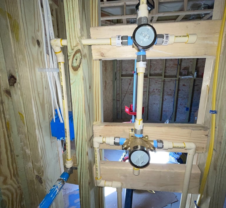 a clock on a wooden frame in a room