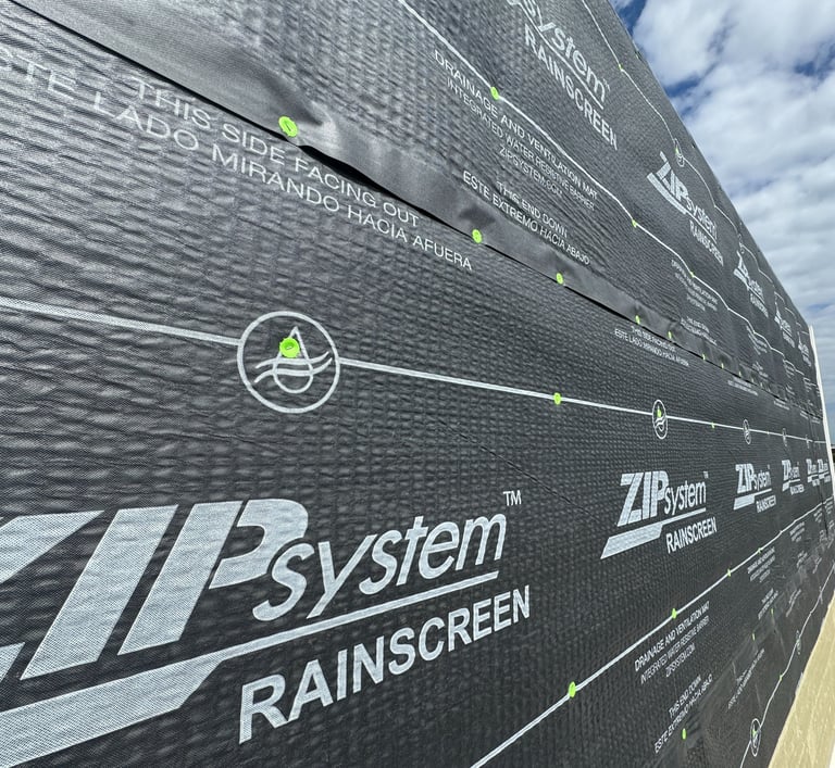 a building with a large sign that says system rain