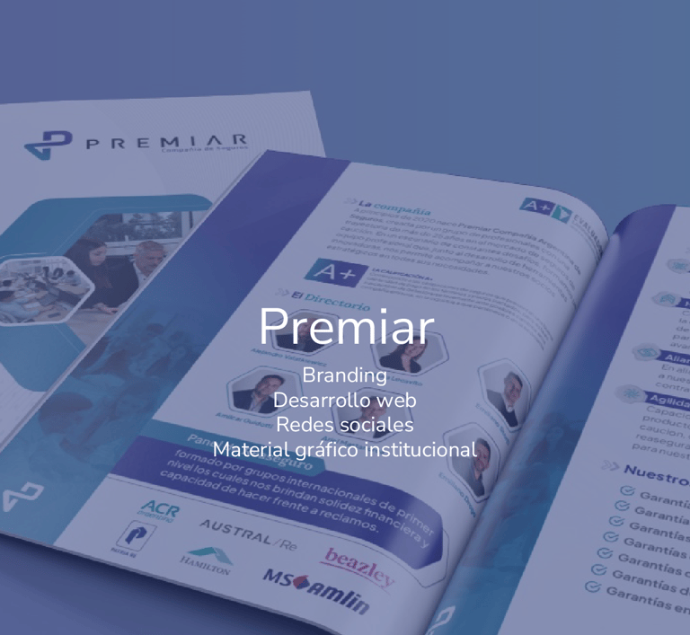 presentación de un mockup sobre un brouchure