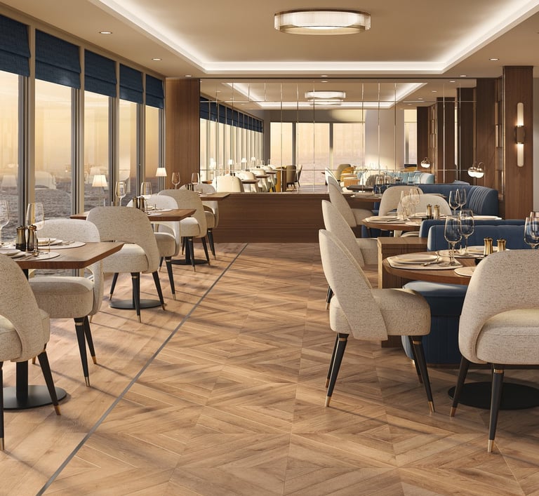 Vinilinių grindų su IMO dizainas Gable Parquet