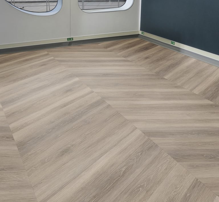 Ševron grindys laivams