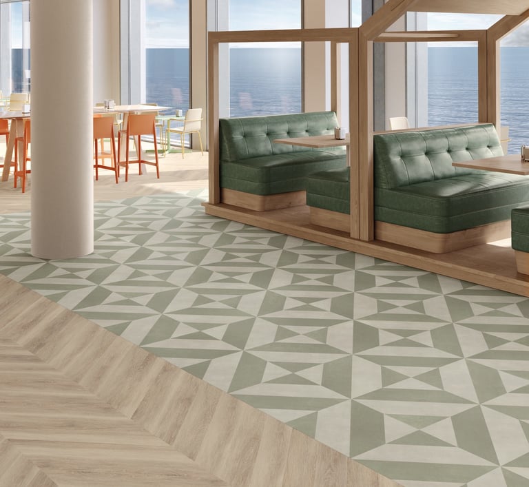 IMO sertifikuotos Amtico Marine grindys