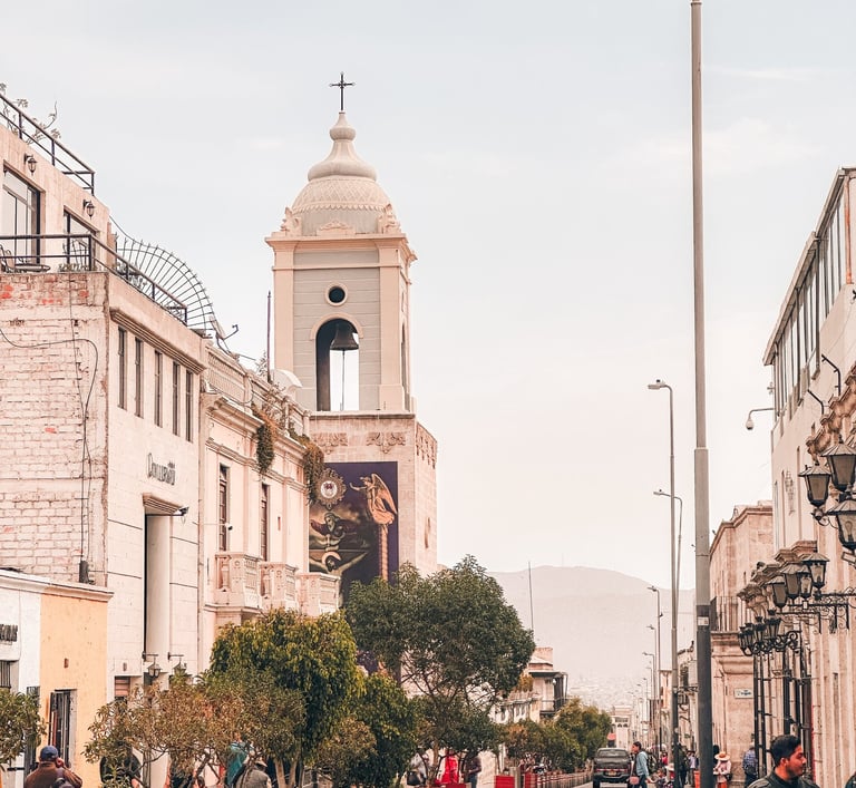 Arequipa Streets with church