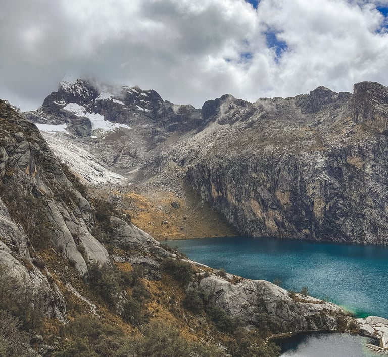 Laguna Churup in the Andes Mountains of Peru, South America