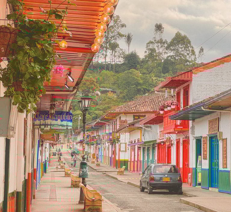 Salento, the town from the Disney movie Encantado in Colombia