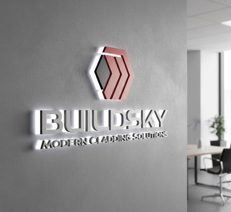 interior illuminated signage for BuildSky-2025
