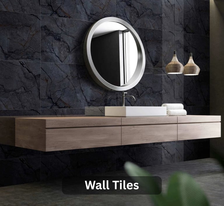 Modern room with elegant marble-finish floor tiles and luxury wall tiles – Rosso Ceramics Pvt Ltd