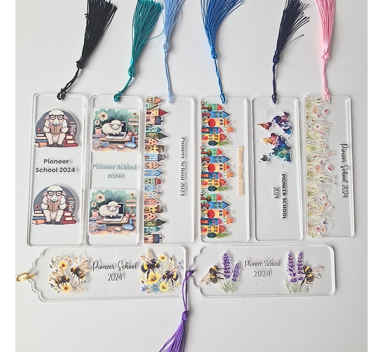 Acrylic bookmarks with Pioneer School Designs for JWs