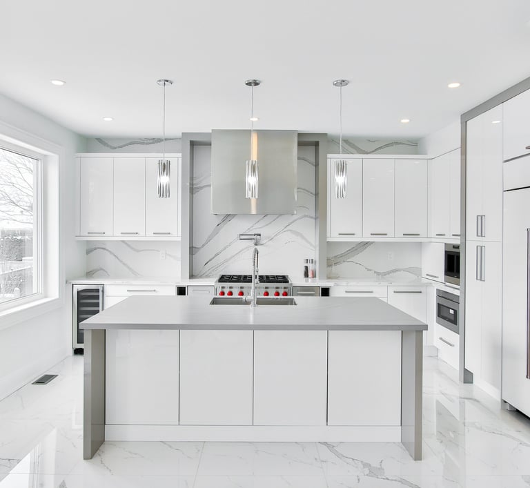 white glossy with 3d design