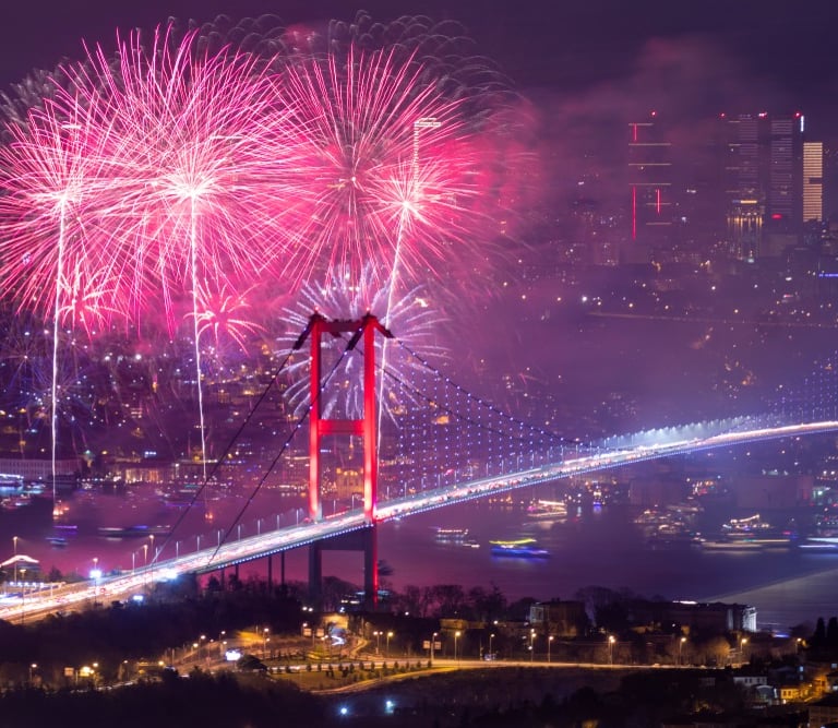 a bridge over a city istanbul
