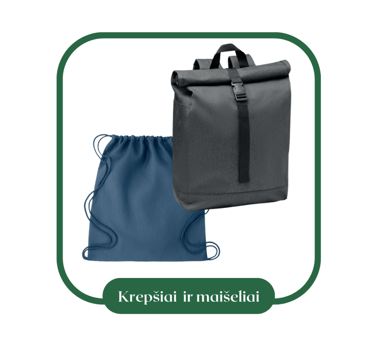 Ekologiški maišeliai, kuprinės ir krepšiai su įmonės atributika | ecogifts.lt