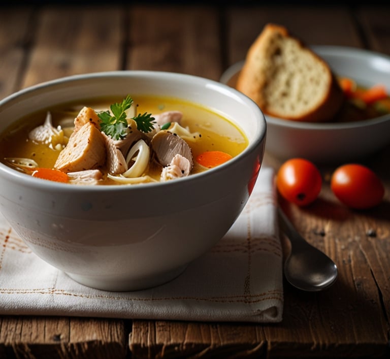 Chicken broth/Csirkehúsleves