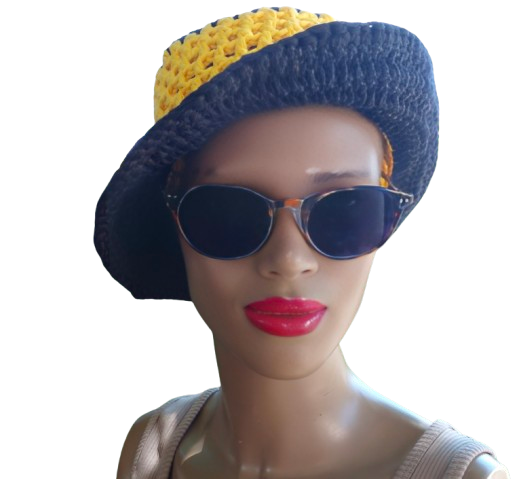 Chapeau au crochet Bobbydos bicolore
