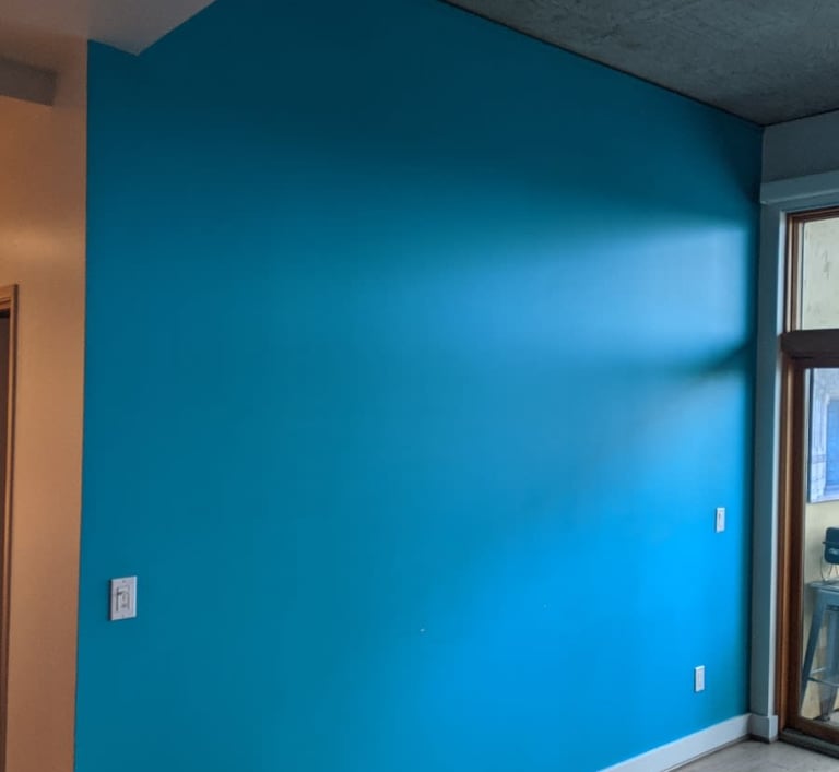 Interior wall paint job