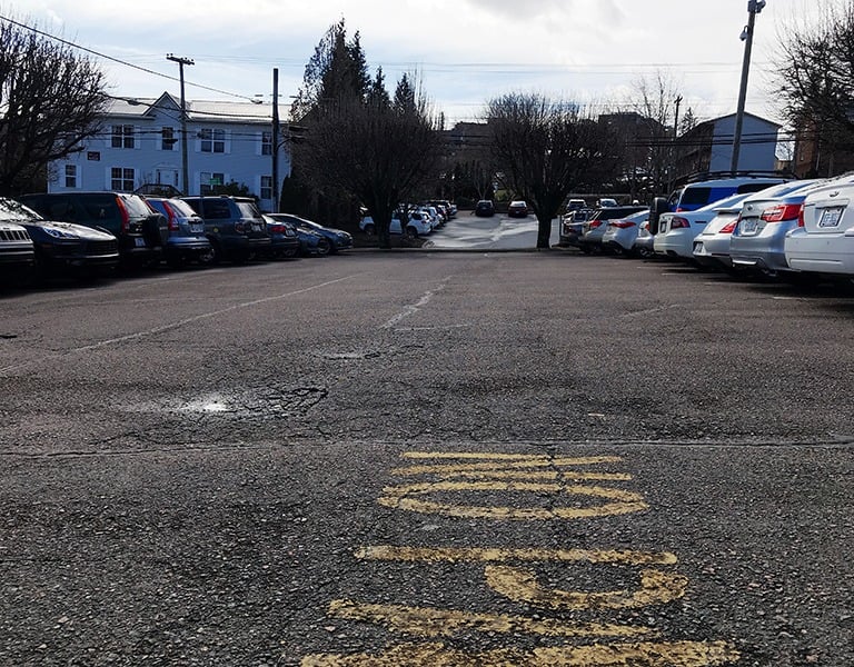 Image 2 of 3 of the Cherry Drive parking lot