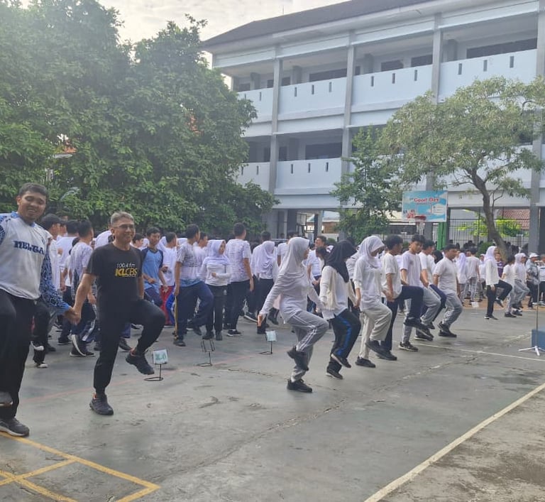Pembiasaan Senam Anak Indonesia Sehat