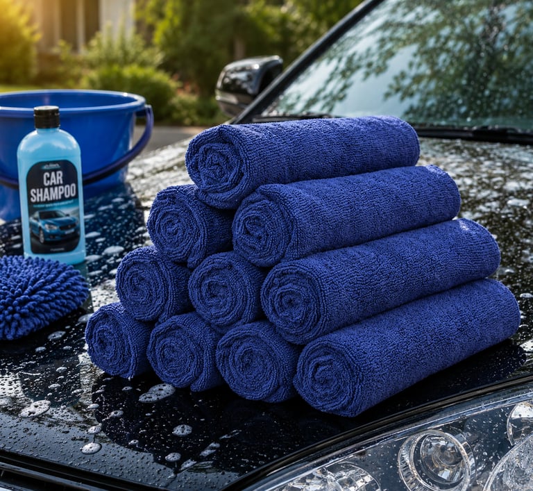 microfiber car wash towels terry warp knitted