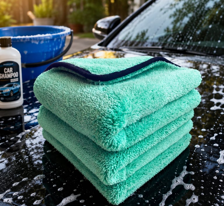 Premium Plush Microfiber Car Wash Towels