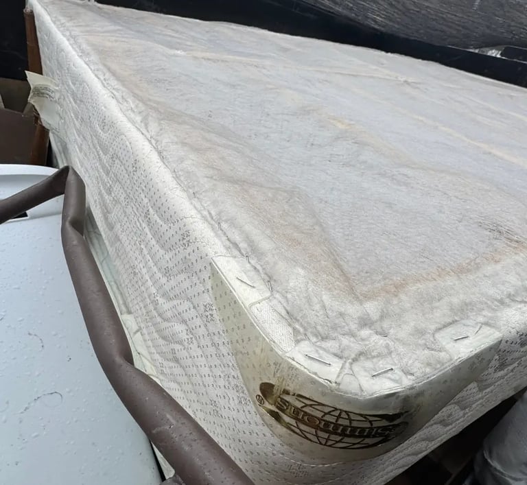 box spring in a trailer