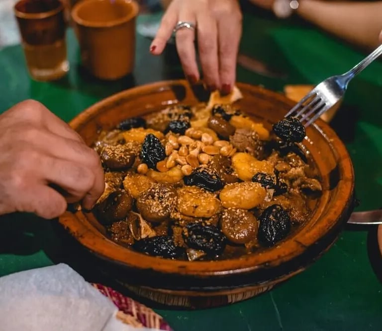 Moroccan tagine traditional food experience