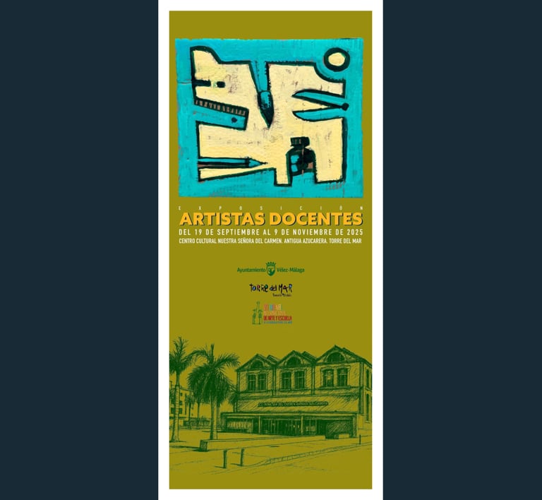 poster for an art exhibition in torre del mar