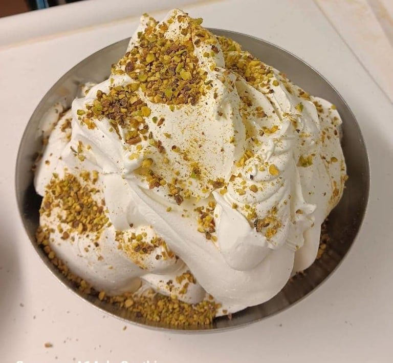 Glace fleur d'oranger au lait de chèvre