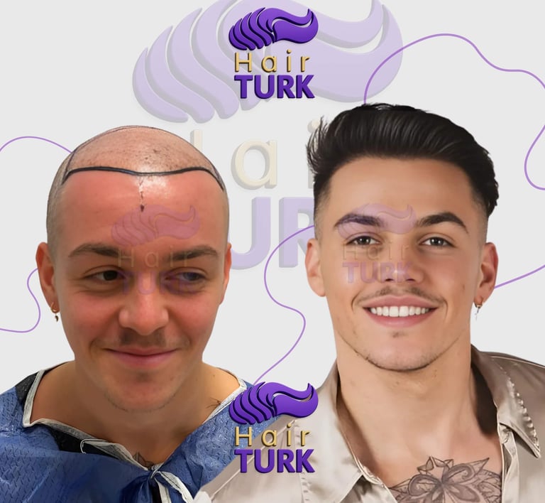 trasplante capilar antes y despues